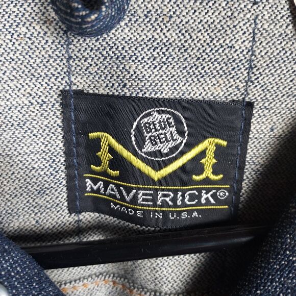 Vintage Maverick Cowboy Cut Denim Jacket NWT 1973 USA Sz 38 Blue Bell NOS - Picture 5 of 16